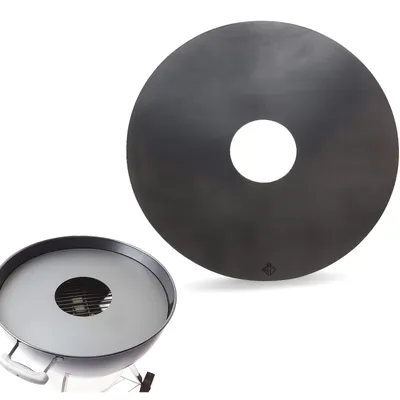Produktbild von Becker Design® Feuerplatte für Feuertonne, Kugelgrill & Feuerschale ⌀ 54,4cm ( EUROPE) legierter Stahl (6mm Stärke) Kompatibel mit Weber-Grill