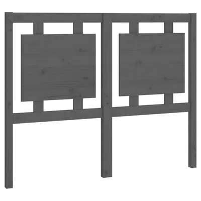 Produktbild von vidaXL Kopfteil Grau 125,5x4x100 cm Massivholz Kiefer