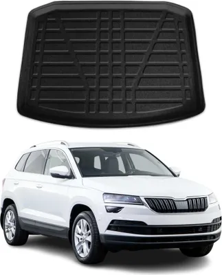 Produktbild von Kofferraumwanne Laderaumwanne für Skoda Karoq 2017-2025 Gummi TPE Schwarz