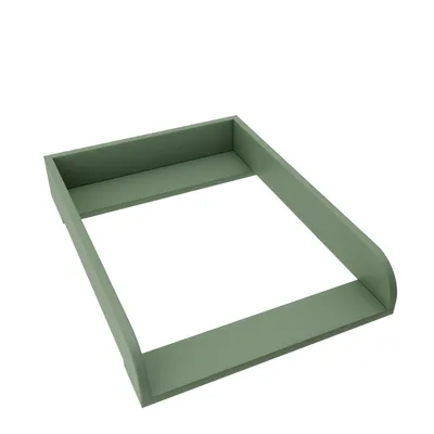 Produktbild von regalik Wickelaufsatz für Malm von IKEA, Wickeltischaufsatz für 48 cm Kommoden, Abnehmbar Wickelkommode aufsatz, Abgerundeten Frontplatten, Grün, 72cm x 54cm