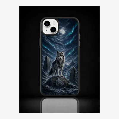 Obrázok produktu pre Puzdro na iPhone 15 Plus, ochranné puzdro s motívom vlka – značka LUNØIR ©