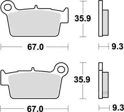 Zdjęcie produktu dla Klocki Hamulcowe Moto (Organic) Yamaha Wr 450 F (05) Kawasaki Kx 450 F (04-08)