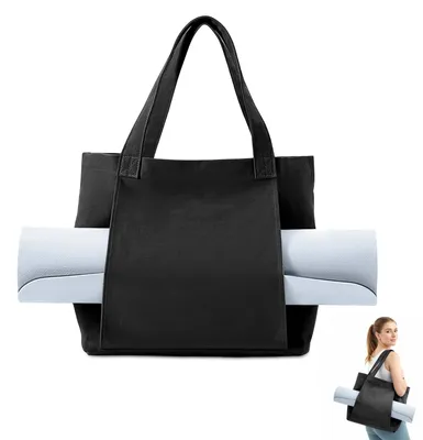 Imagen del producto de Omgoods - Grandes esterillas de yoga para mujer - Bolso deportivo abierto para esterilla y accesorios