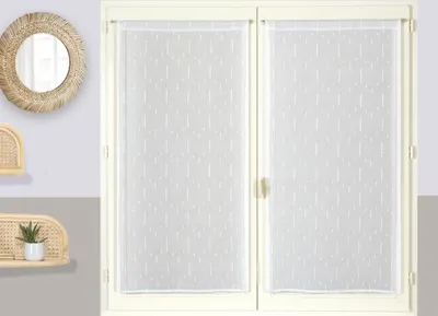 Image de Rideaux unis - Avec œillets pour tringle - Prêts à être installés - Blanc