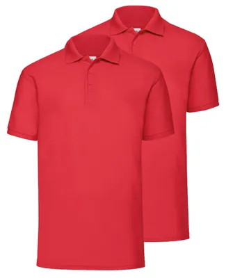 Produktbild von Doppelpack Fruit of the Loom 65/35 Polo + GRATIS MyShirt Stoffbeutel