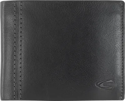 Obrázok produktu pre camel active billfold peňaženka pánska peňaženka formátu landscape, kožená čierna čierna bilbao