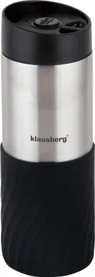 Produktbild von Thermobecher 400ml 18/8 Edelstahl KLAUSBERG schwarz KB-7633