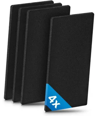 Produktbild von Trockner Filter Ersatz 4 Stück für Bauknecht Whirlpool Privileg HX 481010354757 | Schaumstofffilter 225 x 107 x 8 mm