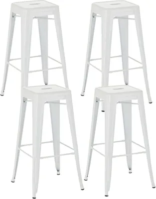 Produktbild von 4er Set Barhocker Joshua weiß