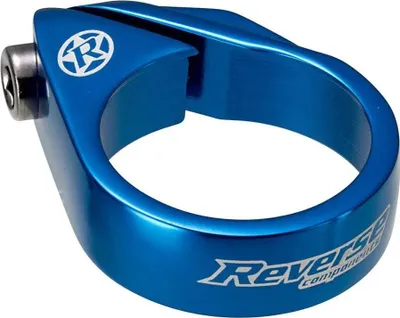 Image de REVERSE Pince de selle Bolt Clamp 34,9mm bleu foncé