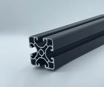 Produktbild von Aluprofil 40x40 Superleicht Nut 8, I-Typ (Schwarz eloxiert) - 1100mm