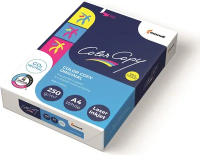 Obrázok produktu pre Mondi EA87, Kopírovanie, A4 (210x297 mm), 125 listy, 250 g/m², GreenRange, ISO 9706, EU Ecolabel, Forest Stewardship Council (FSC)