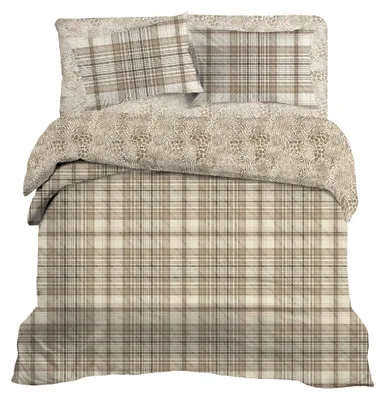 Productafbeelding van LINNICK Dekbedovertrek Katoen Renforcé Ravel - beige 200x200/220