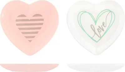 Produktbild von H&h 6er Set You&Me Herzteller 12,5cm