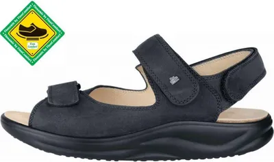 Obrázek produktu pro Finn Comfort Corinth (černá) - Dámské sandály, pohodlné / s volnou stélkou, černé