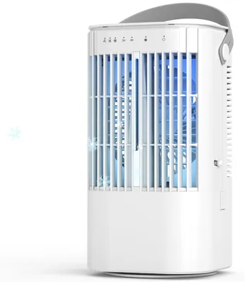 Image de Refroidisseur d'air 4-en-1, portable, mini-climatiseur avec réservoir de 900 ml, 3 vitesses