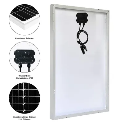 Produktbild von 600W Solarmodul 2x300W 12V Monokristallin Solarpanel Solaranlage Inselanlage Wohnmobil Camping