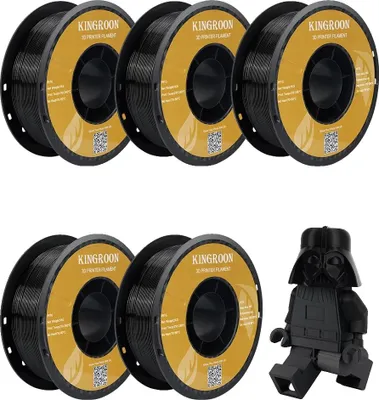 Obrázok produktu pre 3D tlačové vlákno, materiál PLA, priemer 1,75 mm, 5 KG PETG čierna