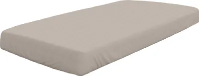 Produktbild von DORMISETTE Spannbetttuch Biber sandgrau BL 100x200 cm grau Spannbettlaken
