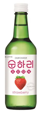 Produktbild von Chum Churum Soju Strawberry 350ml | Soju mit Erdbeer-Geschmack Alk. 12% vol.