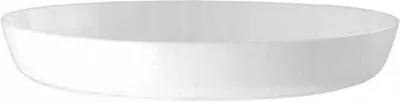 Produktbild von Kunststoffuntersetzer für Blumentöpfe CRISTAL 17 cm, weiß glänzend
