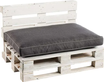 Produktbild von Palettenkissen aus Schaumstoff PWK (Sitzkissen 120x60, Anthrazit)