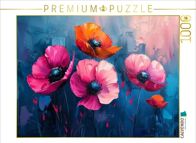 Produktbild von CALVENDO Puzzle Mohnblumen | 1000 Teile Lege-Größe 64x48cm Foto-Puzzle für glückliche Stunden