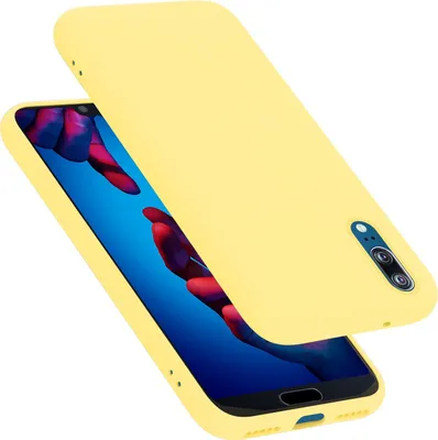 Produktbild von Cadorabo Schutzhülle für Huawei P20 Hülle in Gelb Handyhülle Case Cover TPU Etui