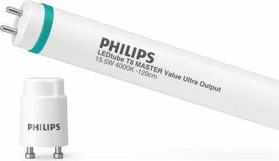 Produktbild von Philips LED LED tube EEC: C (A - G) G13 Tube shape T8 CB, LLB 15.5 W tral white (Ø x L) 28 mm x 1212 mm 1 pc(s)