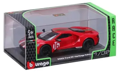 Ford GT Heritage Edition 2022 1:32, Modellauto, 13 cm, Metall/Kunststoff
