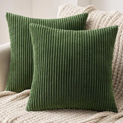 Produktbild von Kissenbezüge Kordsamt 40x40 cm Matcha Grün 2er Set