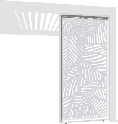 Produktbild von Dekorative Wand für Pergola | aus Aluminium | 3 Maße | Weiß