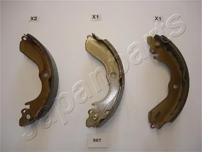 Produktbild von JAPANPARTS Bremsbackensatz Trommelbremse Hinten für MITSUBISHI COLT V (CJ, CP) GF-587AF
