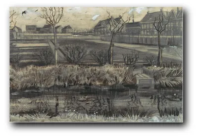 Produktbild von Kunstdruck „Baumschule am Schenkweg“ von Vincent van Gogh – 40 x 60 cm – ungerahmt