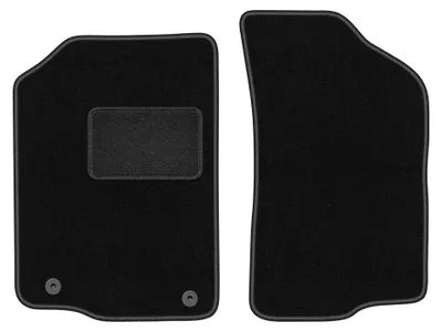 Obrázok produktu pre Predné velúrové koberce pre: Volkswagen Scirocco II 1981-1992 (kupé) – 2 ks, čierne, na mieru – Wielganizator LUX