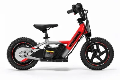 Obrázek produktu pro Dětské elektrické odrážedlo RIRIBIKE RTX3 S 24V (12”), červené, Lithiová baterie, 100W motor, Kotoučová brzda