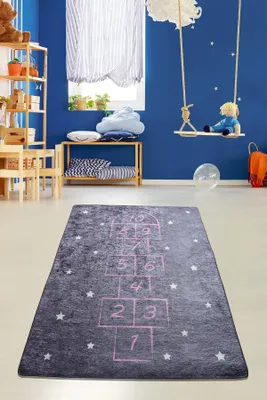 Produktbild von Conceptum Hypnose, Hopscotch- Hopscotch CHL, Bunt, Teppich, 100 x 160 cm, 100% Samtstoff