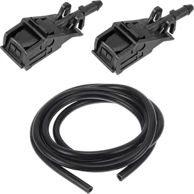 Produktbild von Windschutzscheiben-Waschdüsen-Kit für VW Polo 2001-2012 Windschutzscheiben-Sprühdüsen Wischer-Sprüh-Waschdüse Nr. 6E0955985A/6E0955985B 1 Stück 1,5 Meter Flüssigkeitsschlauch