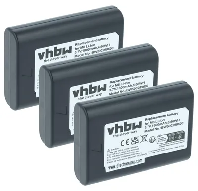 Produktbild von vhbw 3x Akku Ersatz für Leica BLI-312, 14464, BP-SCL1 für Kamera (1800 mAh, 3,7 V, Li-Ion)