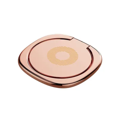 Produktbild von Ultradünne 360 ​​-Grad -Rotation Mobiltelefon Finger Ring Ständer Halter des Schreibtischhalters-Rosegolden