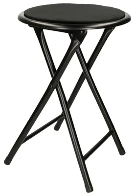 Produktbild von Excellent Houseware - Beistellhocker/Stuhl - klappbar - schwarz