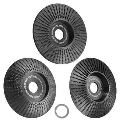 Imagen del producto de Discos de corte para madera – 3 unidades de 5" (125 mm) para amoladora angular, para lijado y corte de madera