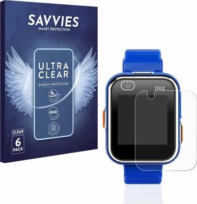 Produktbild von 6x Für Vtech Kidizoom Smart Watch DX2 Schutzfolie Savvies Displayschutz Display Schutz Folie Klar Transparent