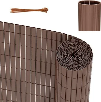 Productafbeelding van Famanu privacy-scherm, 80x500 cm - Bruin, UV-bestendig