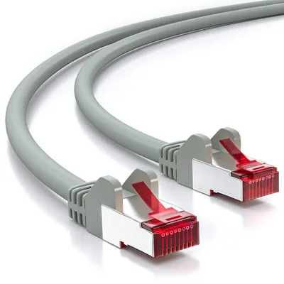 Produktbild von deleyCON MK1931, 25 m, Cat6, S/FTP (S-STP), RJ-45, RJ-45, Grau