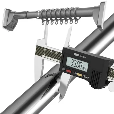 Obrázok produktu pre Držiak na záclony bez vŕtania, 410-500 cm, sivý