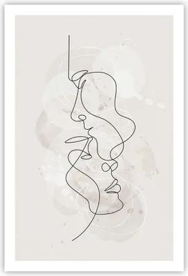 Produktbild von Poster - Poster ohne Rahmen - Einzeilig Mann Frau - 61x91,5 cm - Wand Bild - Wanddeko - Wandbilder - Kunstposter - Wandposter - Bilder - Kunstdruck - Wanddekoration - Wandbild - P2XPA61x91-4629