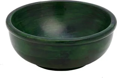Produktbild von Räucherschale Grün Rauchgefäß 11cm Durchmesser Deko Schale aus Speckstein 7520