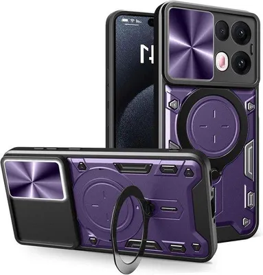 Produktbild von Schutzfolie mit metallischem Stand für Oppo Reno13 Pro 5G