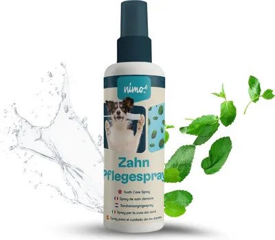 Obrázek produktu pro nimo® sprej pro péči o zuby | pro psy, kočky a domácí zvířata s mátou a heřmánkem | přírodní sprej proti zubnímu kameni, zápachu z úst, pro péči o zuby, pro čištění zubů
